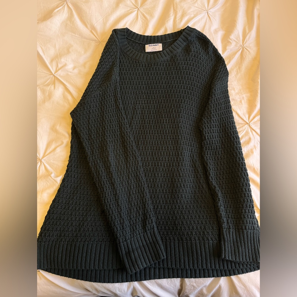 Old Navy forest green knit sweater